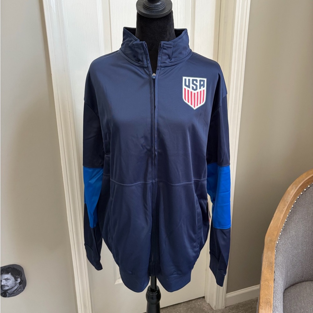 ICON Dark Blue USA Performance Soccer Jacket